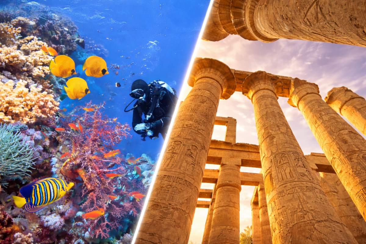 HURGHADA : Baptême de Plongée & Louxor